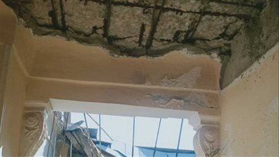 إصابة طالبة بهندسة الإسكندرية بجروح آثر سقوط سقف قاعة لجنة الامتحان