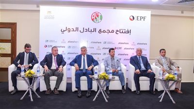 وزير الشباب ومحافظ الإسكندرية يشهدان المؤتمر الصحفي للبطولة الدولية للبادل