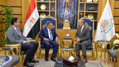 محافظ الدقهلية يزور جامعة المنصورة لحضور مناقشة رسالة دكتوراه 