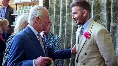 كواليس حصول ديفيد بيكهام على لقب فارس وأسرار علاقته بالملك تشارلز الثالث