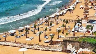 انتعاش بطقس الإسكندرية وتوافد رحلات اليوم الواحد للاستمتاع بالشاطئ 