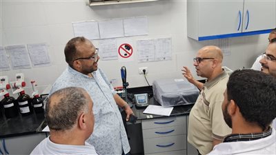 رئيس مياه سوهاج يتفقد أعمال الإحلال والتجديد بمحطة معالجة صرف الكولا