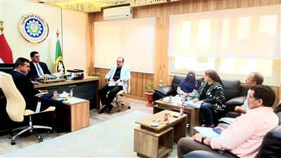 نائب محافظ الدقهلية يناقش  اللائحة الجديدة لمركز تدريب الحاسب الآلي 