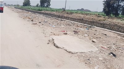 طريق جمجرة الشقر.. إهمال يهدد الأرواح ويعرقل تصدير الحاصلات الزراعية