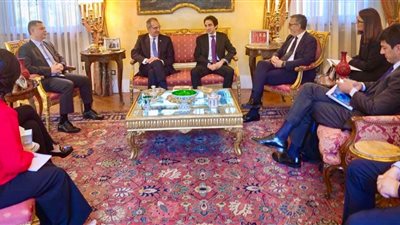 بسام راضي يستقبل وزير الاتصالات للمشاركة في إطلاق مركز روما للذكاء الصناعىي