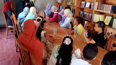 أطفال قرية أجهور الكبرى في ضيافة متحف نجيب محفوظ