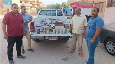 ضبط 350 عبوة بويات ودهانات منتهية الصلاحية بالفيوم 