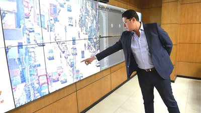 جولة تفقدية لنائب محافظ الدقهلية بالمركز التكنولوجي والشبكة الوطنية للطوارئ