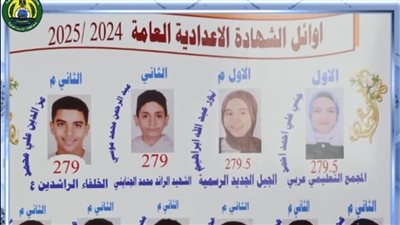 18 طالب يحصدون المراكز الأولى في الشهادة الإعدادية بالإسماعيلية 