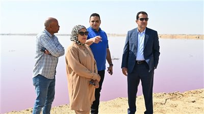 رئيس جهاز العاشر يتفقد مشروعات الصرف الصناعي