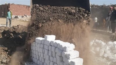 إزالة 1883 حالة تعدي على أراضي الزراعية وأملاك الدولة ببني سويف