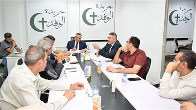 اجتماع مجلس إدارة مؤسسة الوفد الإعلامية لمناقشة خطط تطوير الجريدة والبوابة