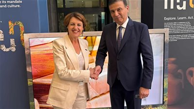 وزير الزراعة يبحث مع نظيرته الفرنسية  التعاون المشترك على هامش اجتماعات روما