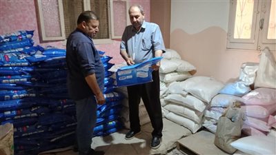 ضبط 2.5 طن مواد مجهولة المصدر تُستخدم في تصنيع المنظفات ببلبيس