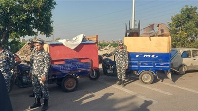 محافظ القليوبية يتابع إزالة الاشغالات أسفل الطريق الإقليمي بكفر سعد