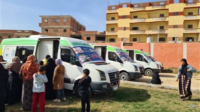 قافلة سكانية متكاملة بجزاير عيسى في البحيرة 