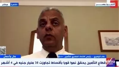 رئيس اتحاد التأمين: أقساط التأمين تتجاوز 90 مليار جنيه بنهاية 2024