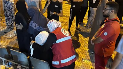 الهلال الأحمر المصري يقدم الدعم النفسي والمساعدات العاجلة لضحايا حادث الإقليمي