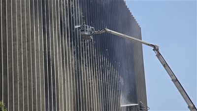 بعد الانتهاء من إخماد حريق السنترال.. فتح شارع رمسيس وعودة الحركة المرورية