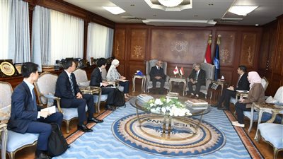 الفريق أسامة ربيع يبحث مع السفير الياباني التعاون في التدريب والتسويق