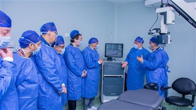 رئيس جامعة طنطا يفتتح قطاع العمليات المتقدمة بمستشفي العيون