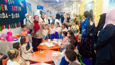 رياض أطفال منطقة الإسكندرية الأزهرية تواصل أنشطتها بمعرض الكتاب