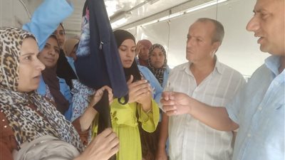 رئيس مدينة أبو المطامير يتفقد مشغل البحراوية بقرية زاوية صقر 