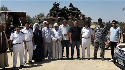 تنفيذ 52 قرار إزالة لمواسير مخالفة على بحر البنات بالفيوم 