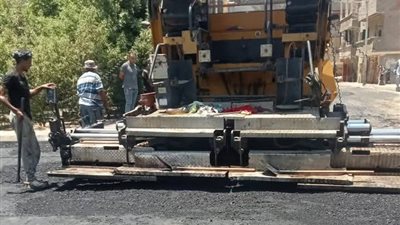 رصف شارع المديرية المالية الجديدة بدمنهور 