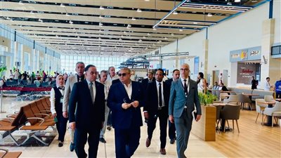 جولة تفقدية للجنة العليا للتفتيش الأمني والبيئي بمطارات  برج العرب والعلمين ومرسى مطروح 