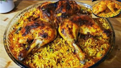 طريقة عمل أرز بسمتي بالزعفران والدجاج