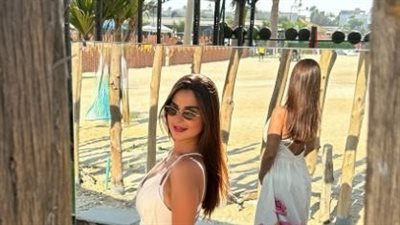 رانيا منصور تظهر بإطلالة صيفية ناعمة