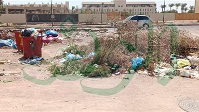 تراكم القمامة في منطقة 