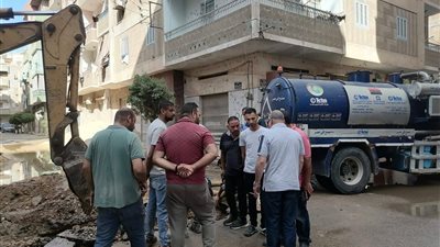 محافظ الدقهلية يتابع أعمال إصلاح خط المياه الرئيسي المغذي لمركز تمي الأمديد