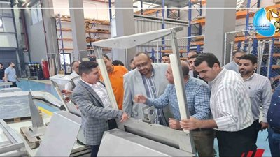 زيارة تفقدية لمسئولى مياه سوهاج لمصنعي نوفا للصناعات الهندسية والويلر للطلمبات