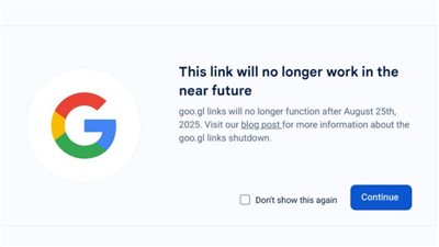 جوجل تُمدد دعم روابطها المختصرة القديمة