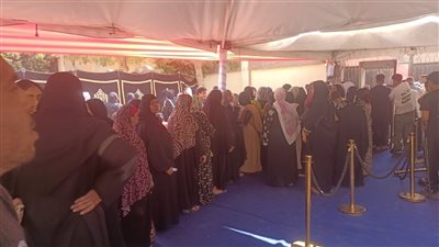 طوابير الناخبين بشبرا في انتخابات مجلس الشيوخ.. صور