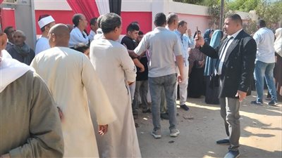 إقبال الناخبين على اللجان فى اليوم الثاني لانتخابات الشيوخ بالفيوم 