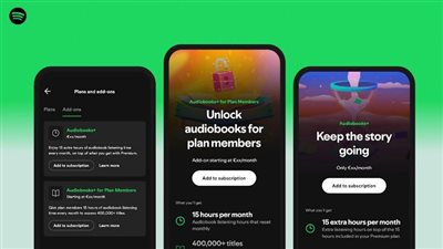 Spotify تمنح المشتركين ساعات استماع إضافية للكتب الصوتية