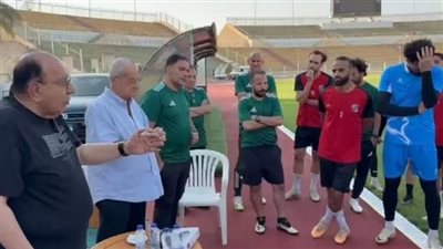 جلسة تحفيزية في المقاولون العرب قبل مواجهة زد