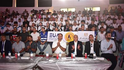 تكريم الرياضيين فى ختام بطولة العلمين الأولى لطلاب الجامعات 