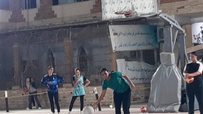 شباب وبنات الانفوشى بالسلة والقدم يشاركون في اليوم العالمي للشباب