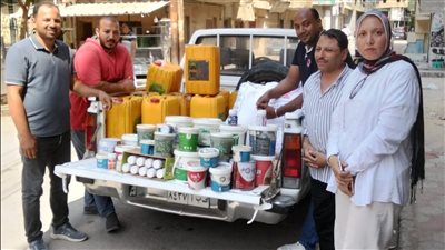 ضبط زيوت طعام مجهولة المصدر وبويات منتهية الصلاحية بالفيوم 