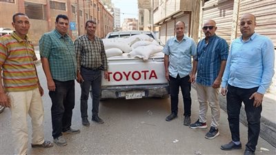 ضبط دقيق خاص بالمستودعات التموينية قبل تهريبه بالفيوم 