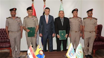 توقيع بروتوكول تعاون بين مركز البحوث الزراعية والكلية الفنية العسكرية 