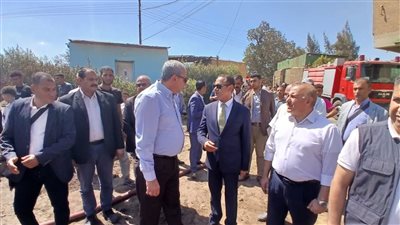 محافظ الغربية ومدير الأمن يتابعان جهود السيطرة على حريق شبراملس