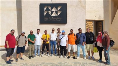 ملتقى الفيوم للرسوم المتحركة يواصل فعالياته بزيارة معالم قرية تونس