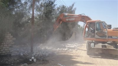 إزالة مبانٍ وأراضٍ زراعية ضمن الموجة 27 في الشرقية 