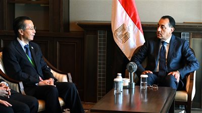 مدبولى يلتقي الرئيس والمدير التنفيذي لمنظمة اليابان للتجارة الخارجية 