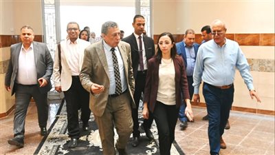 محافظ البحيرة  تتفقد أعمال التشطيبات النهائية بمدرسة STEM للمتفوقين بدمنهور